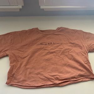 cropped oversize tee